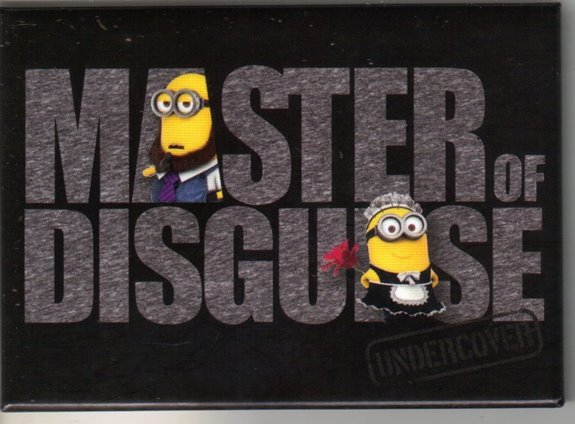 Despicable Me Movie Minion Mark Master of Disguise Refrigerator Magnet, NEW picture