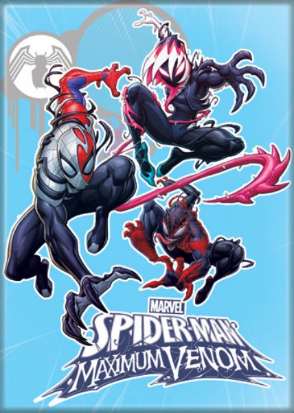 Marvel Maximum Venom Spider-Man Group Art Image Refrigerator Magnet NEW UNUSED