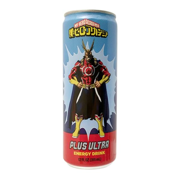 My Hero Academia Plus Ultra Energy Drink 12 oz Illustrated Cans Case of 12 NEW