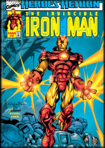 Marvel Comics Invincible Iron Man Comic Book Cover #2 Refrigerator Magnet UNUSED picture