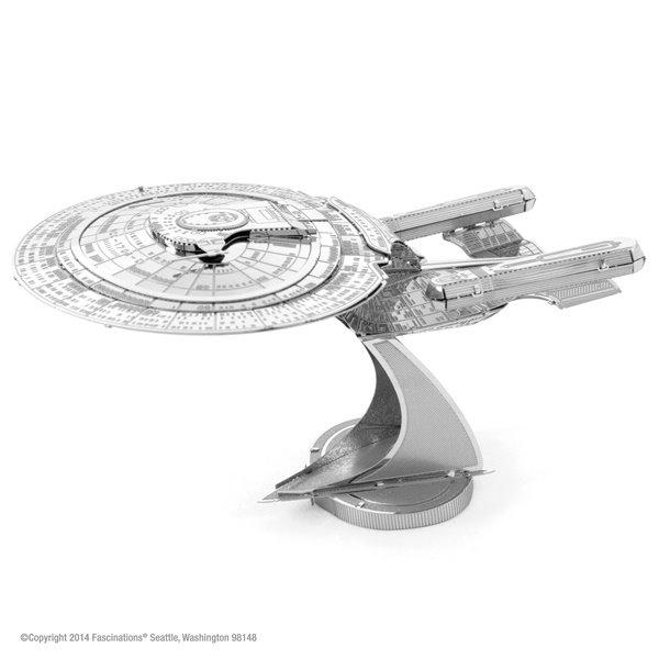 Star Trek TNG Enterprise 1701-D Metal Earth 3-D Laser Cut Steel Model Kit MMS281 picture