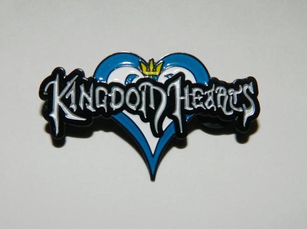 Kingdom Hearts Video Game Name Logo Image Metal Enamel Pin NEW UNUSED