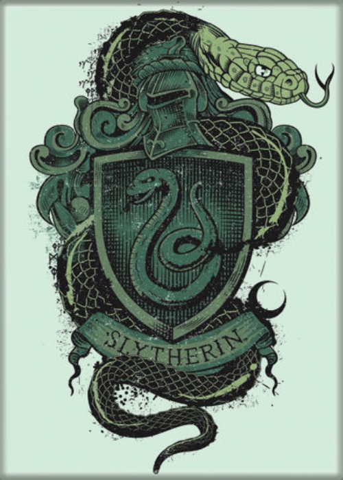 Harry Potter House of Slytherin Alternate Logo Crest Refrigerator Magnet UNUSED picture