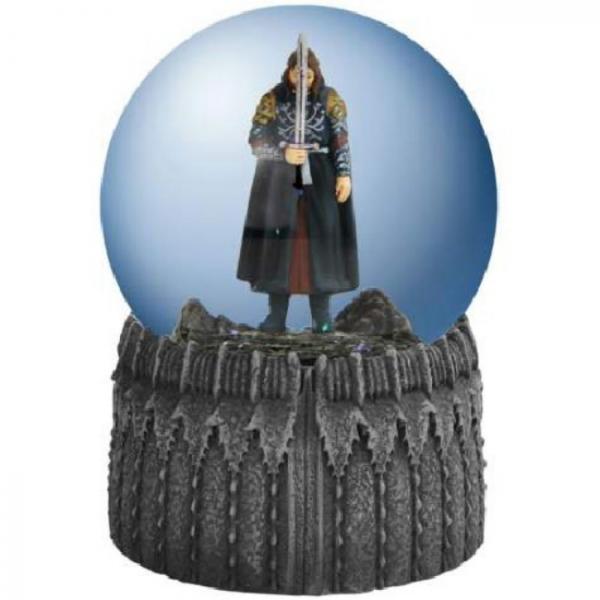 The Lord of the Rings Aragorn Figure w/ Sword 100mm Water Globe NEW UNUSED BOXED picture