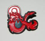 Dungeons & Dragons Gaming Ampersand Dragon Logo Metal Enamel Pin NEW UNUSED