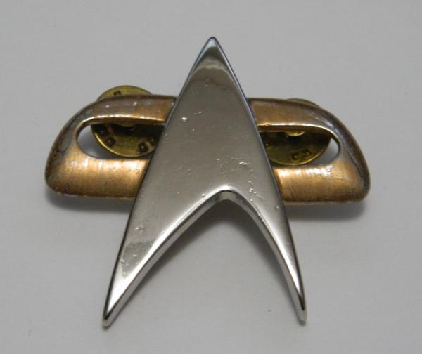 Star Trek: Voyager Full Size Chest Communicator Enamel Metal Pin Style 2 UNUSED
