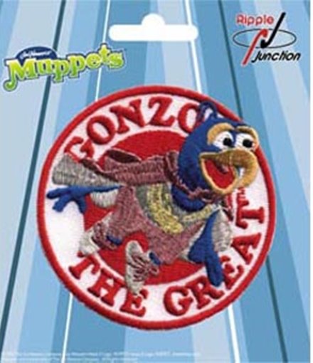 The Muppets TV Show Gonzo Character Face Embroidered Patch, NEW UNUSED