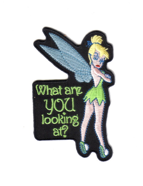 Walt Disney's Peter Pan Tinker Bell What Are You Looking At? Patch NEW UNUSED picture