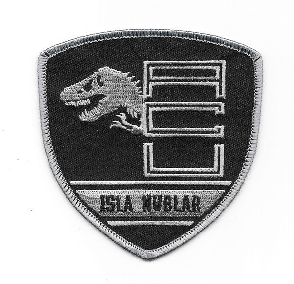 Jurassic World Movie Isla Nublar ACU Logo 4" Wide Embroidered Patch, NEW UNUSED