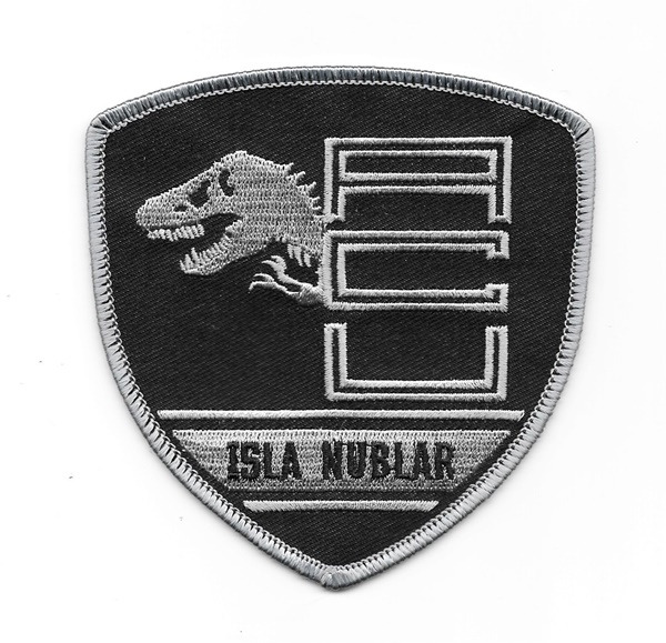 Jurassic World Movie Isla Nublar ACU Logo 4" Wide Embroidered Patch, NEW UNUSED picture