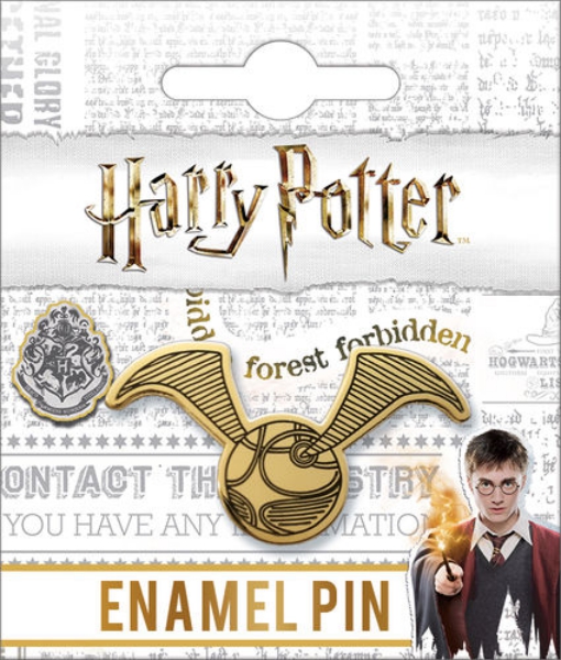 Harry Potter Quidditch Golden Snitch Image Metal Enamel Lapel Pin NEW UNUSED