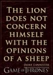 Game of Thrones The Lion Does Not Concern Himself Quote Refrigerator Magnet NEW