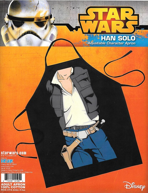 Star Wars Han Solo Body Be The Character Adult Polyester Apron NEW SEALED picture