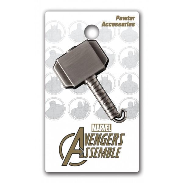 Marvel Comics The Hammer of Thor Mjolnir Image Deluxe Metal Pewter Lapel Pin NEW picture