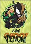 Marvel Maximum Venom I Am Groot/Venom Art Image Refrigerator Magnet NEW UNUSED