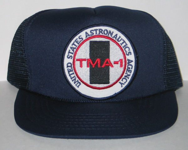 2001: A Space Odyssey Monolith TMA-1 Embroidered Patch o/a Blue Baseball Cap Hat
