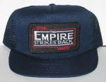 Star Wars The Empire Strikes Movie Name Logo Patch on a Black Baseball Cap Hat