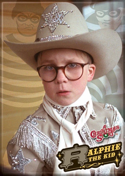 A Christmas Story Movie Ralphie as a Cowboy Photo Refrigerator Magnet New UNUSED