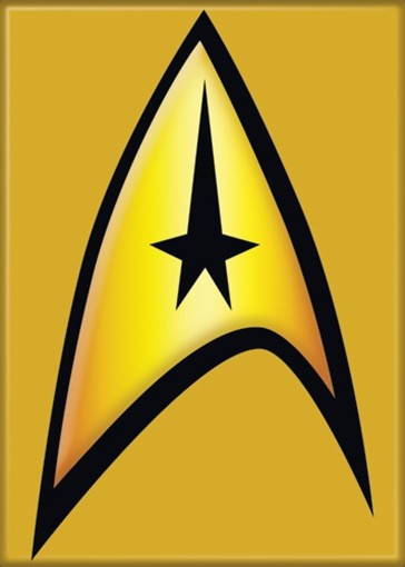 Star Trek: The Original Series Command Insignia Magnet, NEW UNUSED