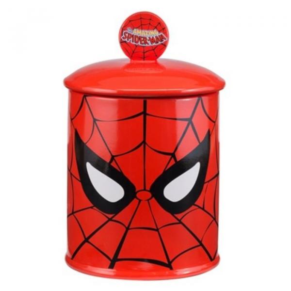 The Amazing Spider-Man Web Face Ltd Edition Ceramic Cookie Jar 2014 NEW UNUSED picture