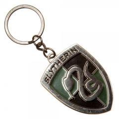 Harry Potter House of Slytherin Crest Logo Colored Metal Key Chain NEW UNUSED