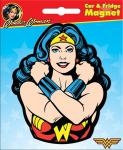 DC Comics Wonder Woman Figure With Arms Crossed Image Car Magnet NEW UNUSED