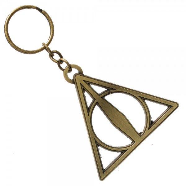 Harry Potter The Deathly Hallows Logo Metal Key Chain NEW UNUSED picture