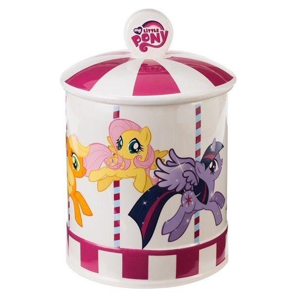 My Little Pony Character Images Carousel Ceramic Cookie Jar, NEW UNUSED BOXED
