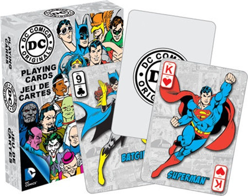 DC Comics Retro Comic Art Illustrated Poker Playing Cards Deck, NEW SEALED picture