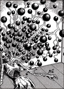 Junji Ito Horror Manga Blood Bubble Bush Art Image Refrigerator Magnet UNUSED NEW