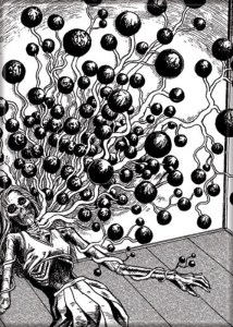 Junji Ito Horror Manga Blood Bubble Bush Art Image Refrigerator Magnet UNUSED NEW picture