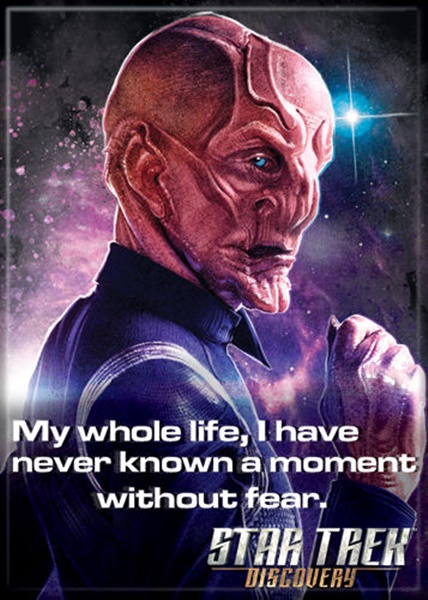 Star Trek Discovery Saru Never Known A Moment Without Fear Fridge Magnet UNUSED picture