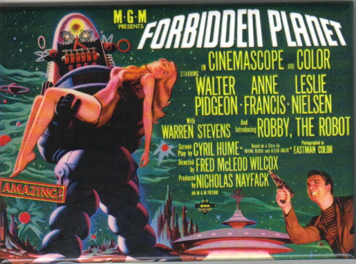 Forbidden Planet Classic Movie Poster Image Refrigerator Magnet, NEW UNUSED picture