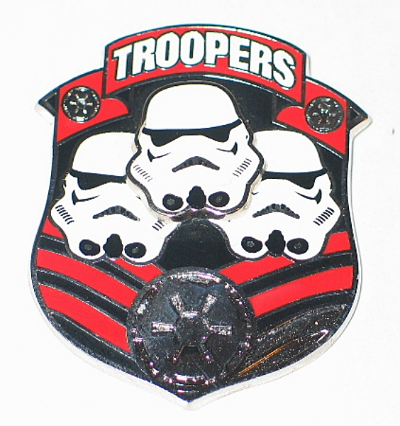 Star Wars Stormtroopers Troopers Logo 3-D Cloisonne Pin 2007 NEW UNUSED