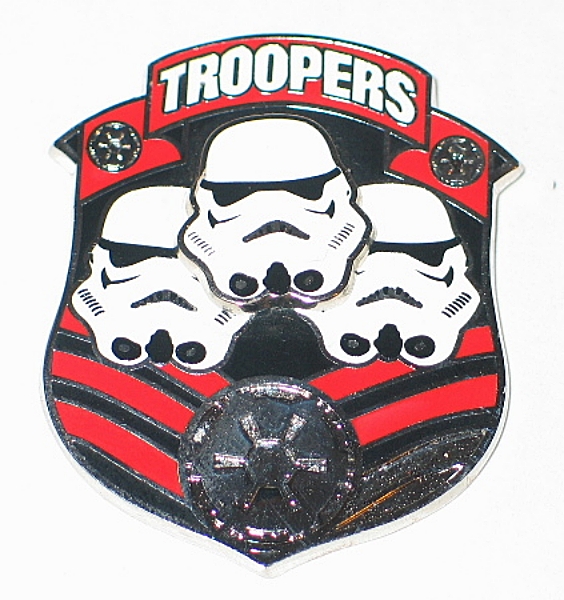 Star Wars Stormtroopers Troopers Logo 3-D Cloisonne Pin 2007 NEW UNUSED picture