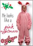 A Christmas Story Ralphie In Pink Bunny Suit Nightmare Photo Fridge Magnet NEW