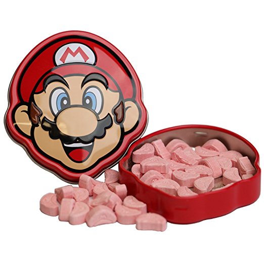 Nintendo Super Mario Brothers Brick Breakin Candy In Embossed Metal Tin SEALED