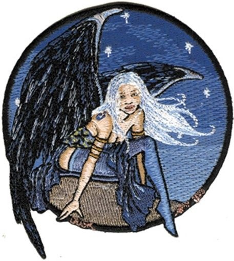 Amy Brown's Dusk Winged Fairy Embroidered Patch, NEW UNUSED