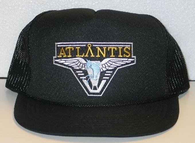 Stargate Atlantis TV Series Screen Accurate Pegasus Logo Black Baseball Cap Hat