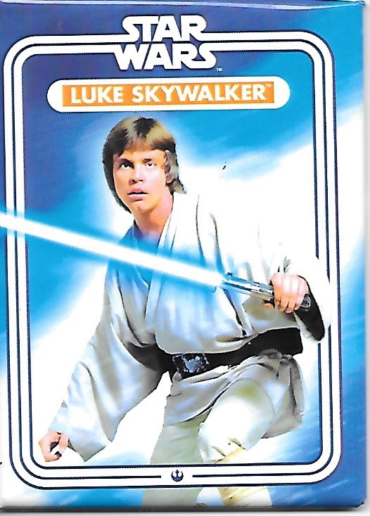 Star Wars Luke Skywalker with Light Saber Photo Image Refrigerator Magnet NEW picture