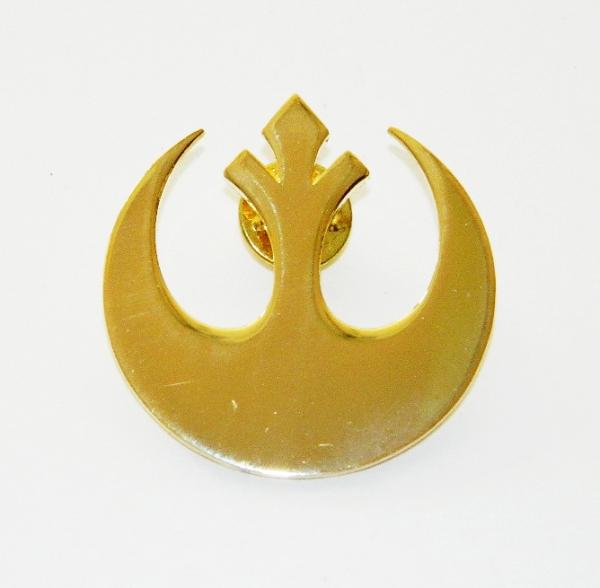 Classic Star Wars Rebel Alliance Gold Logo Metal Enamel Pin Large Version 1994 picture