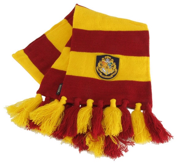 Harry Potter Hogwarts School Colors & Logo Crest Scarf, NEW UNWORN picture