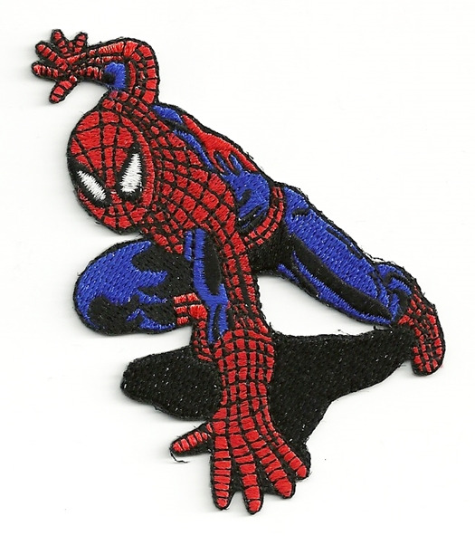 The Amazing Spider-Man Crouching Comic Book Figure Embroidered Patch NEW UNUSED picture