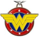 DC Comics Wonder Woman 3D "WW" Chest Logo Colored Pewter Key Ring Keychain NEW