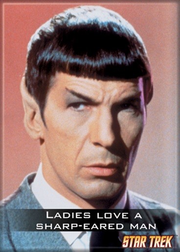 Star Trek The Original Series Ladies Love a Sharp Eared Man Magnet, NEW UNUSED picture
