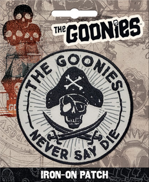 The Goonies Movie Goonies Never Say Die Skull Logo Embroidered Patch NEW UNUSED