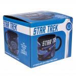 Starships of Star Trek Television Black Ceramic Wrap-Around Design 12 oz Mug NEW