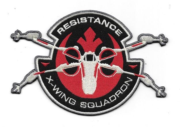 Star Wars The Force Awakens Movie Resistance X-Wing Squadron Embroidered Patch picture