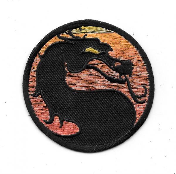 Mortal Kombat Video Game Dragon Logo Image Embroidered Patch NEW UNUSED