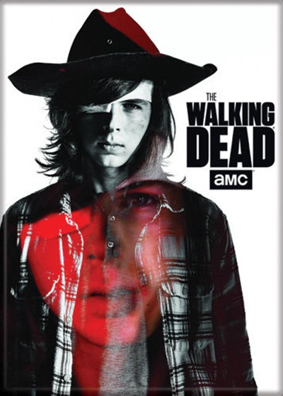 The Walking Dead TV Series Standing Carl Figure Photo Refrigerator Magnet NEW